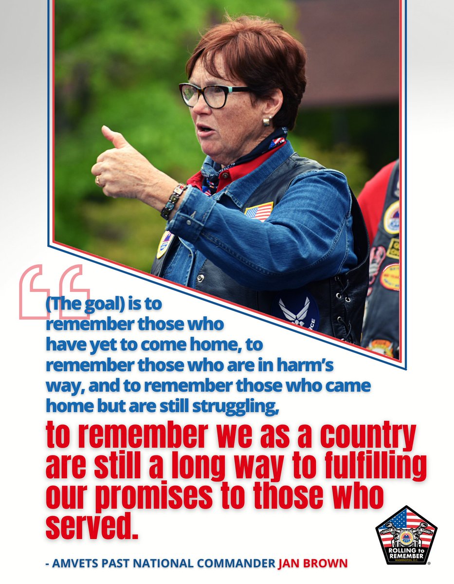 Memorial Day weekend, roll with us and remember we as a country are still a long way to fulfilling our promises to those who served.

Learn more: rollingtoremember.com