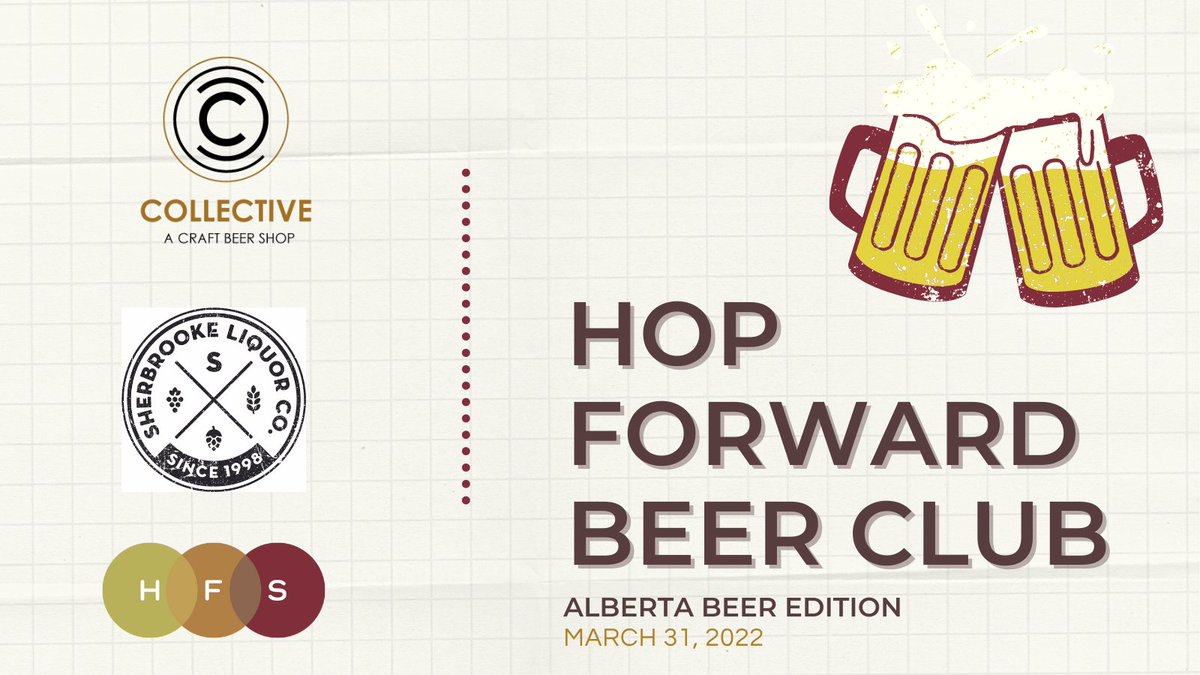 hopforwardab's tweet photo. Beer Club is this week! Don’t miss your first chance to hang out with some seriously cool beer folks, learn about beer, and drink some tasty Alberta brewed beers. Buy your tickets here:  https://t.co/bAHhwfAXwU https://t.co/Hn56OKmct9