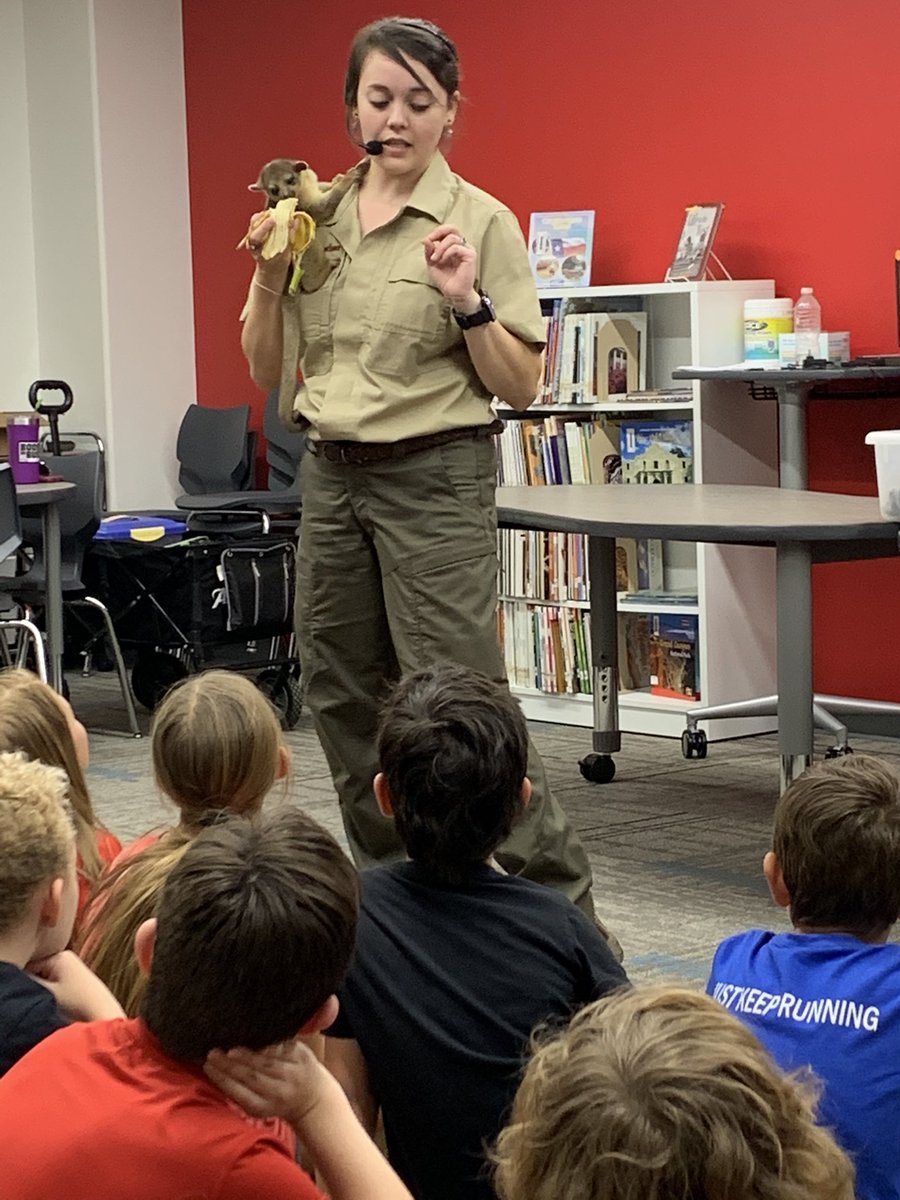 BESbooklady's tweet photo. What a fun day! Our wonderful PTA had some experts from @Creatureteach bring an assortment of animals to share with our @BESTexans. #BESlib #AnimalFun https://t.co/2MPIpKmXlC