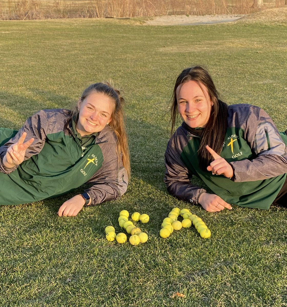Stalbertsprtfan's tweet photo. Lainey Sheffield (Sr) and Alexis Narmi (So) went 1 / 2 tonight in the Saintes win over Tri-Center and Logan-Magnolia! https://t.co/3mhRLvCeQm