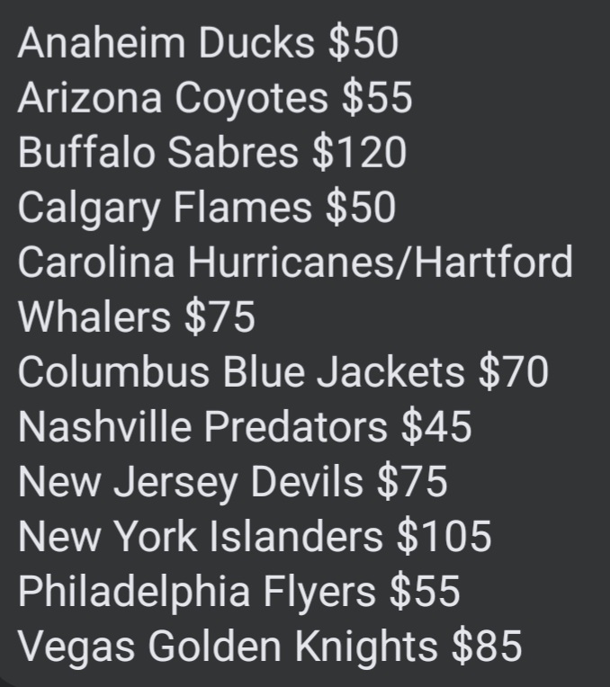 FlyingVCards's tweet photo. π Jump into our 20-21 #UpperDeckHockey #Premier Pre-Release #GroupBreaks π
Lots of teams left in the 2 Inner Case breaks! Team lists attached.
Send me a message or comment to joinπ
π¨π¦ prices & includes FREE worldwide shipping for all hits!
#FlyingVCards #PullingFire https://t.co/6XEX4pviOP