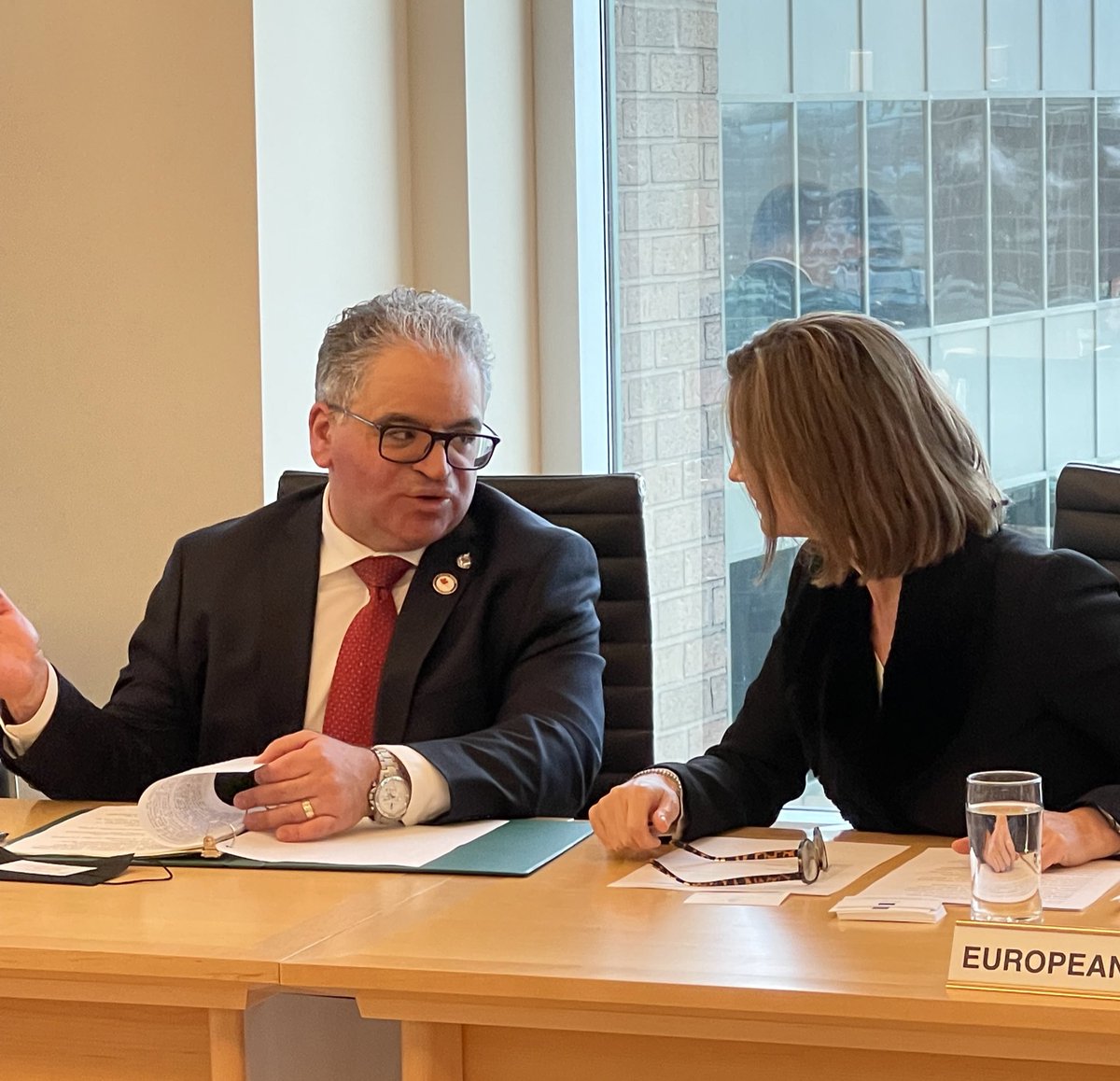 fsorbara's tweet photo. As president of the #Canada-#Europe🇨🇦🇪🇺 IPG, I had the opportunity to welcome the #COTRA delegation &amp; discuss our shared interests from energy security policy to our steadfast commitment to support #Ukraine. 

Special thanks to @EUAmbCanada Gabrič &amp; COTRA Chair Tomas Reyes Ortega https://t.co/2jeMhPbFle
