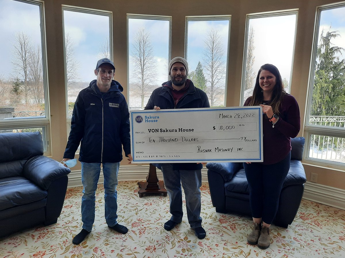 A sincere thank you to @RestorationMasonry for your generous support and all of the quality work that you share that keeps Sakura House a beautiful place.😊