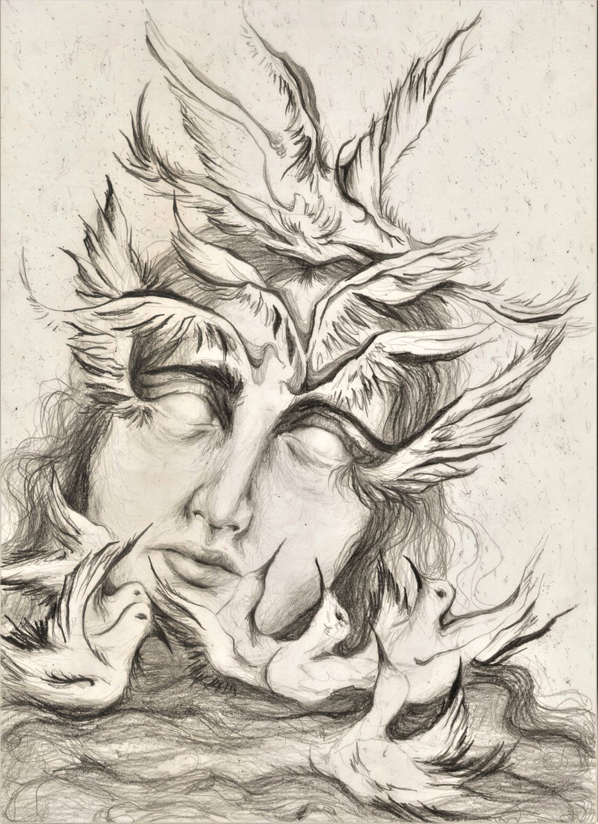 This drawing is now available on HEN! 

The birds went swimming into the storm
10 editions 
0.6 xtz

Hope you like it ♥ 
hicetnunc.xyz/objkt/707105

#drawing  #nftcollectors #NFT  #hicetnunc  @greennft_arg  <a href="/cleannftunion/">Clean NFT Union</a>  <a href="/objktcom/">objkt</a>