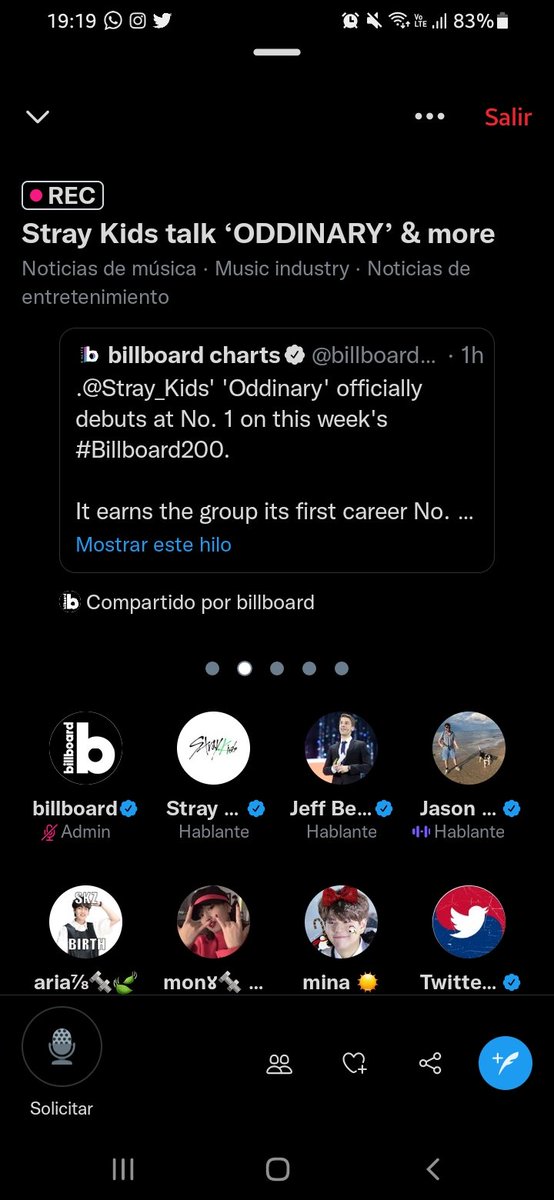 chkchkbangtan's tweet photo. MOMENTO HISTÓRICO.
"ODDINARY" de Stray Kids debuta en la posición #1 de Billboard 200.

STRAY KIDS TOPS BB200
#StrayKids1stOnBB200
#ODDINARY_BB200No1
#스키즈_빌보드200_첫1위_축하해
#MANIAC_SKZ #StrayKids https://t.co/PytCk4vz4a