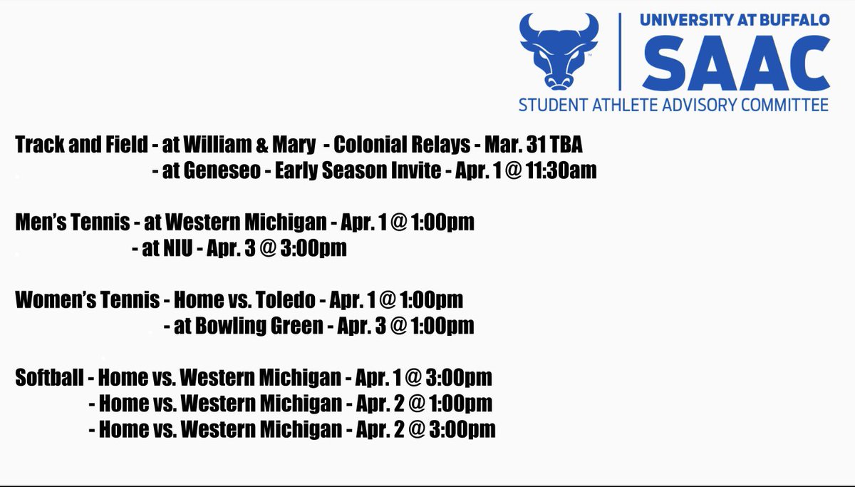 Come check out the Bulls’ competitions this week! 🤘💙🤍