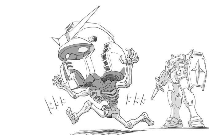 これは以前ガンダムの顔の練習をしていて途中で飽きた絵です 
