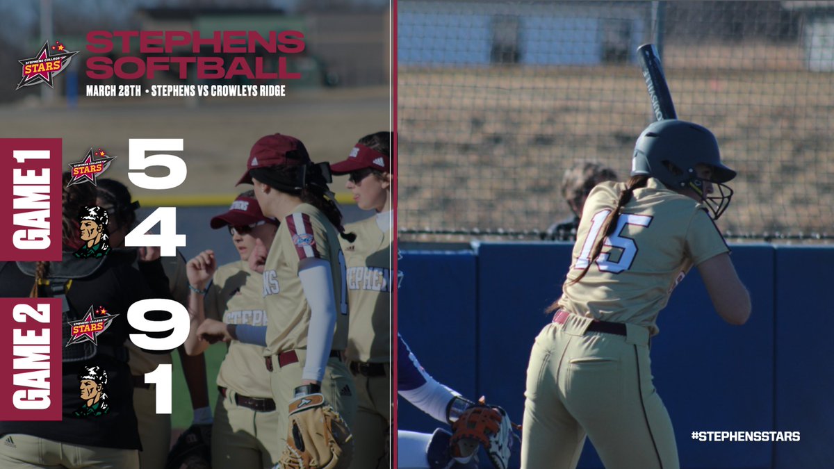 Softball picks up two big wins today over Crowley's Ridge!!