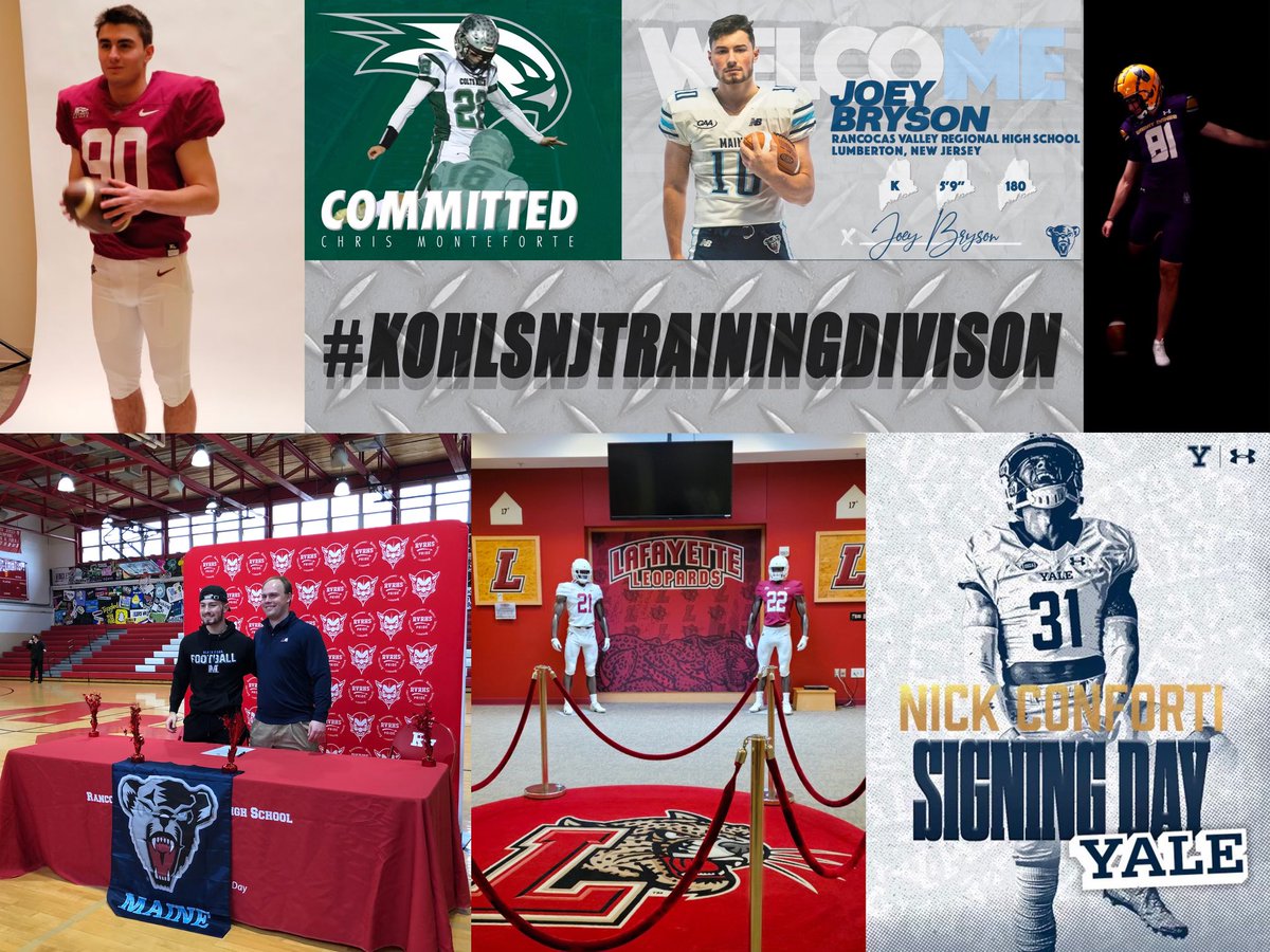 Coach Eddie Mish (@eddiemish22) on Twitter photo Intentional time and effort pays off!Congrats on your commitments boys:
<a href="/_NickConforti_/">Nick Conforti</a> <a href="/yalefootball/">Yale Football</a> <a href="/jbryson2220/">Joe Bryson</a> <a href="/BlackBearsFB/">Maine Football</a> <a href="/MichaelSbuttoni/">Michael Sbuttoni</a> <a href="/UAlbanyFootball/">UAlbany Football</a> <a href="/AhrenStauffer/">Ahren Stauffer</a> <a href="/LafColFootball/">Lafayette Football</a> <a href="/mont2e_c/">Christian Monteforte</a> <a href="/Wagner_Football/">Wagner College Football</a> Edit: <a href="/MarcosJRuiz1/">Marcos Ruiz</a> <a href="/KohlsKicking/">Kohl's Kicking Camps</a> Intentional time and effort pays off!Congrats on your commitments boys:
<a href="/_NickConforti_/">Nick Conforti</a> <a href="/yalefootball/">Yale Football</a> <a href="/jbryson2220/">Joe Bryson</a> <a href="/BlackBearsFB/">Maine Football</a> <a href="/MichaelSbuttoni/">Michael Sbuttoni</a> <a href="/UAlbanyFootball/">UAlbany Football</a> <a href="/AhrenStauffer/">Ahren Stauffer</a> <a href="/LafColFootball/">Lafayette Football</a> <a href="/mont2e_c/">Christian Monteforte</a> <a href="/Wagner_Football/">Wagner College Football</a> Edit: <a href="/MarcosJRuiz1/">Marcos Ruiz</a> <a href="/KohlsKicking/">Kohl's Kicking Camps</a>