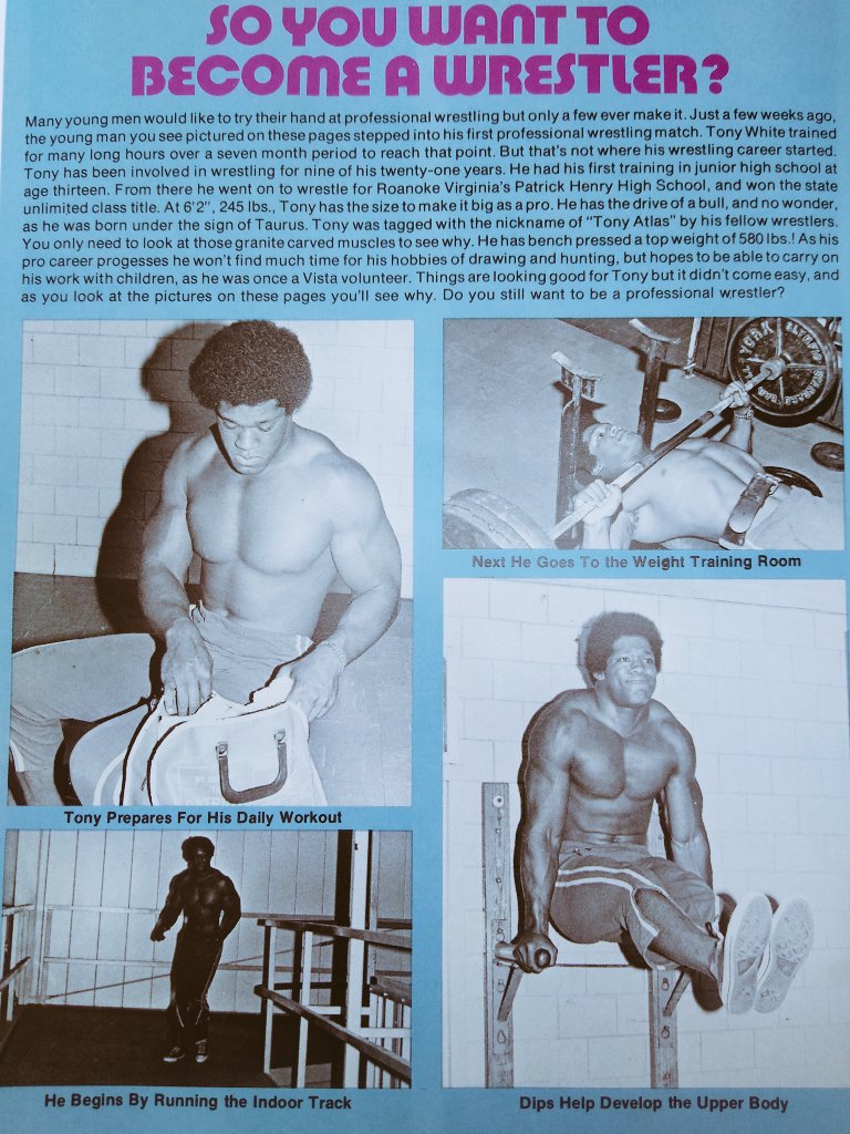 So you want to become a wrestler? I'm 19 here ! #WWERaw #AEW !#TonyAtlas #earlyyears Already putting in the hours for that bsuper huge body I wanted to build ! #YoungRock