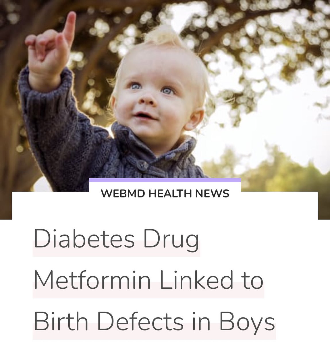 1/ This is why new drugs should not be released without rigorous safety tests. A 3-4 fold increase in major birth defects of the genitals and urinary tract is just NOW being discovered in the data, even though Metformin was FDA approved in 1995 —>85 million prescriptions later!!!