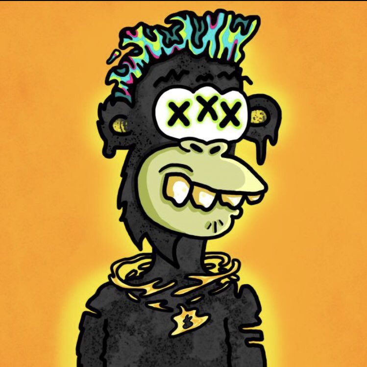 LunesTooney1's tweet image. @acidapesnft is a solid choice and underrated due to lack of exposure. Here’s a sample of the normal collection and a 1/1. #acidapes