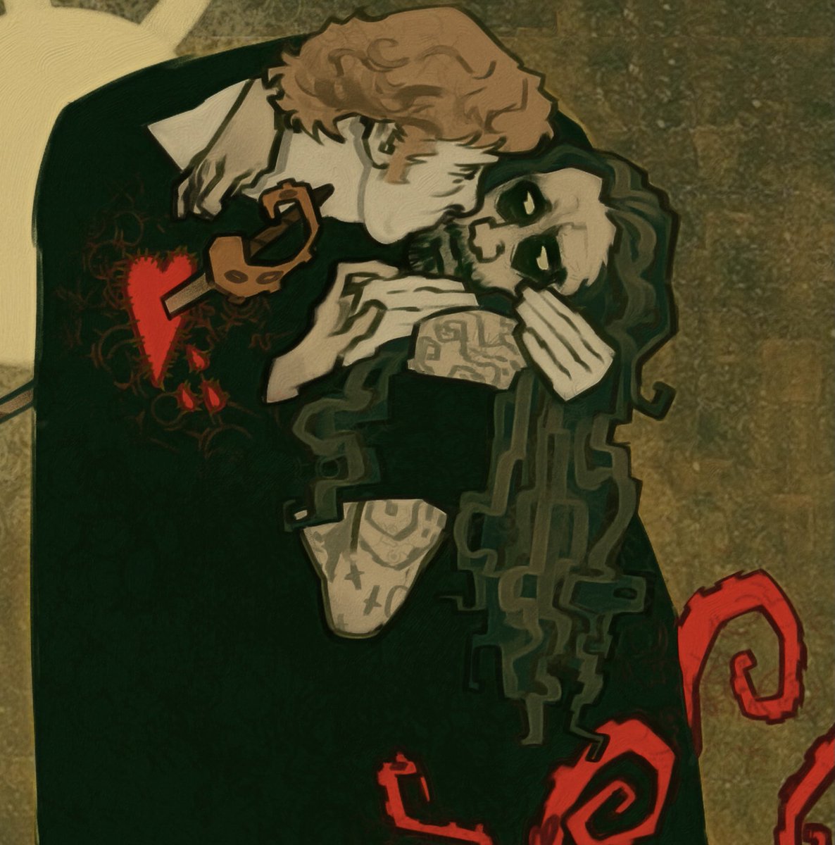 k9cannibal's tweet image. The Kiss.
#OurFlagMeansDeath #ofmd