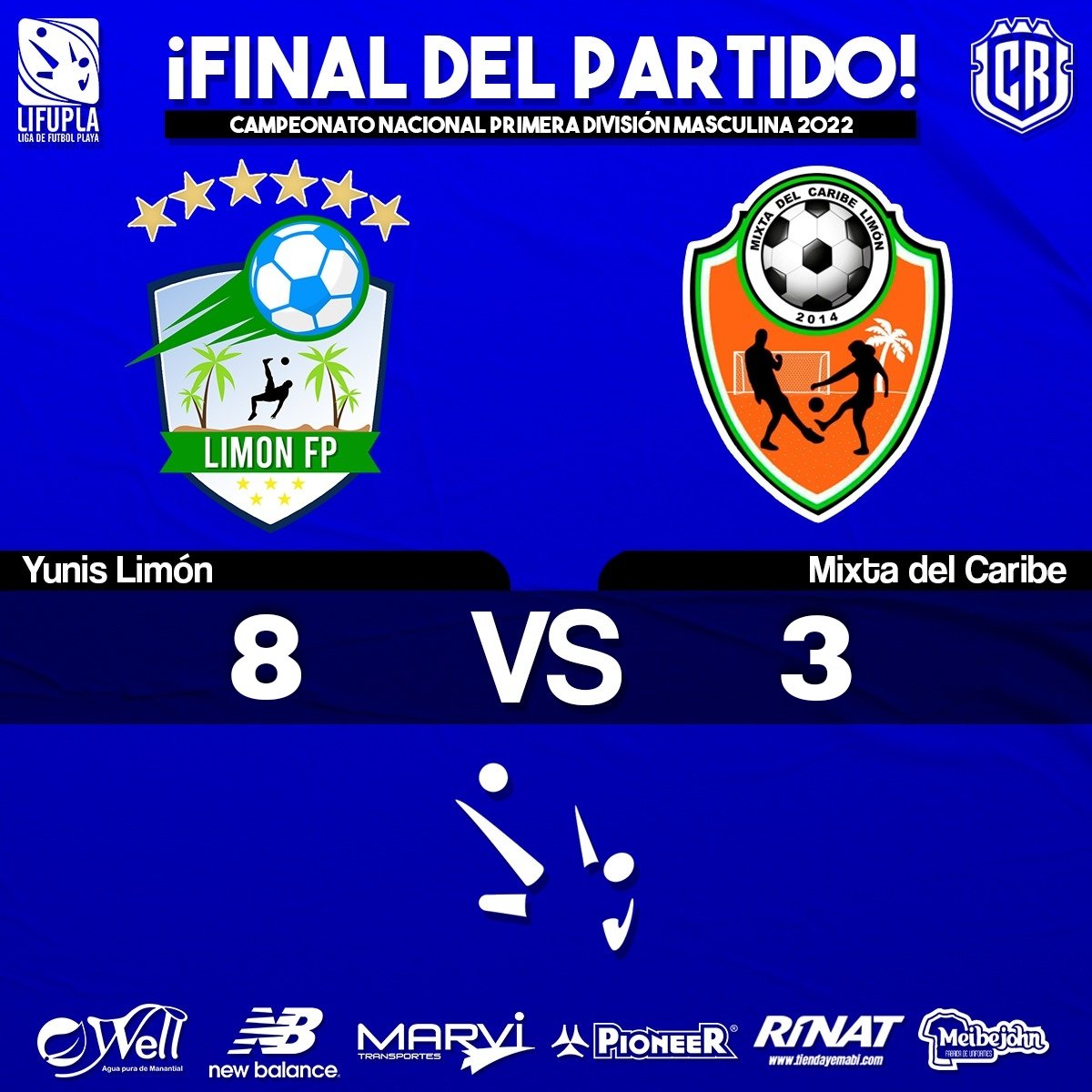 ¡FINAL DEL PARTIDO! ⚽🔥

Yunis Limón 8-3 Mixta del Caribe

#PrensaLifupla #LigadeFutbolPlaya