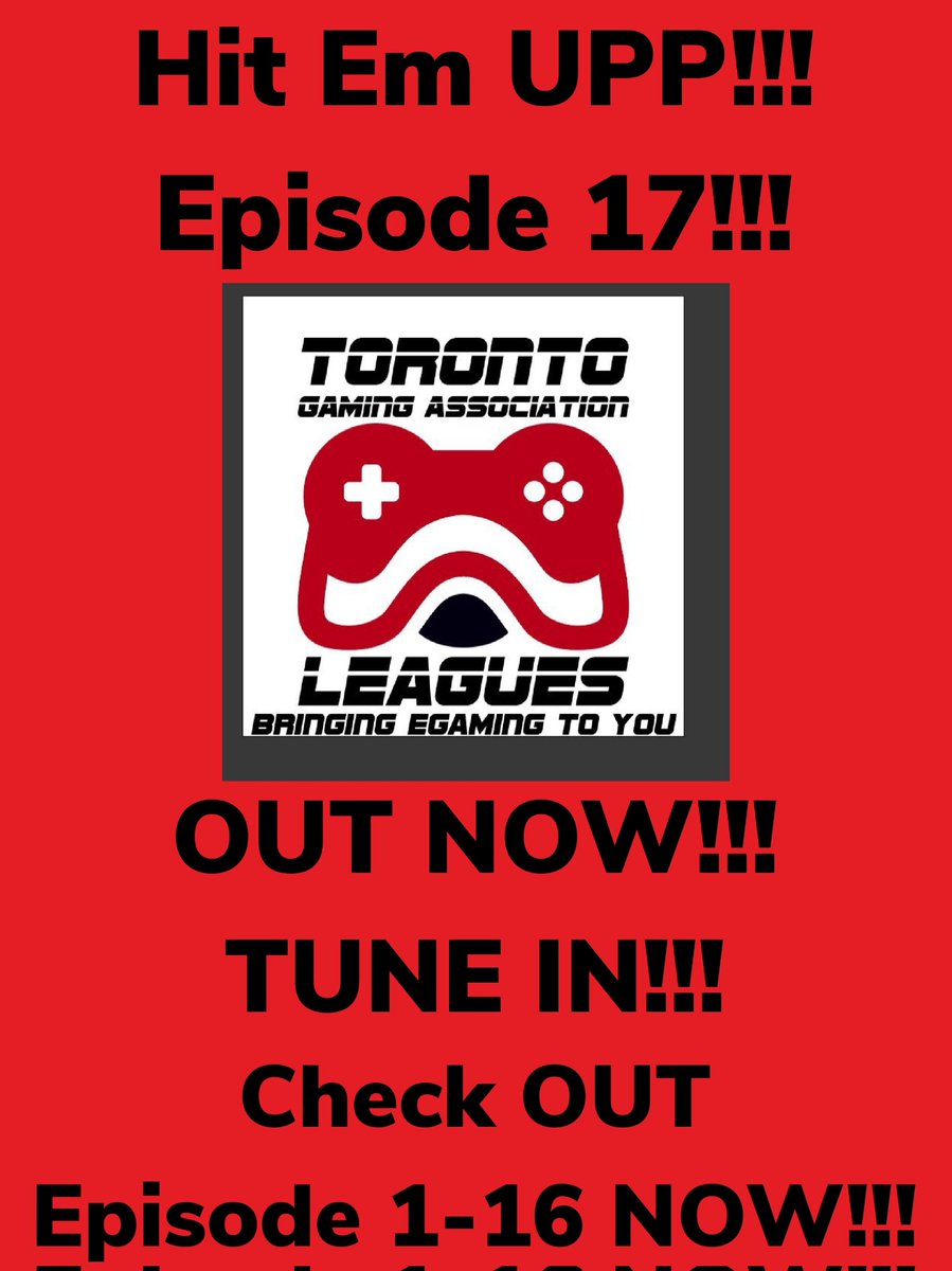 TGALeagues Presents Hit Em Upp!!! EPISODE 17 OUT NOW TUNE IN!!! 
Segment 1- Series 42/43 PS5/PS4 Season Opener
Segment 2- Players Edition with @kingghost0729 
Segment 3- TGA Talks/ Pro Am Talks Real Funny
anchor.fm/tayshawn8/epis…
#TGALeagues <a href="/LeaguesTga/">TGALeagues</a>