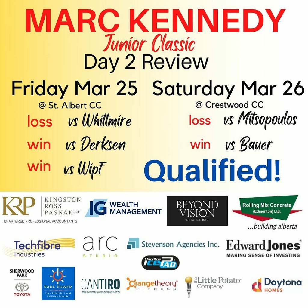 We have qualified for playoffs! Tonight we eat and hang out with all the other teams in a fun bonspiel social. Back on the ice @SACC at 11:30am tomorrow vs #1 in the other pool, Team Burton. instagr.am/p/CblzIFYMK62/