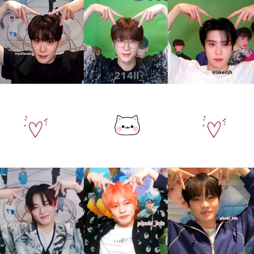 jaehyun and chenle cat ears 🐱♡
