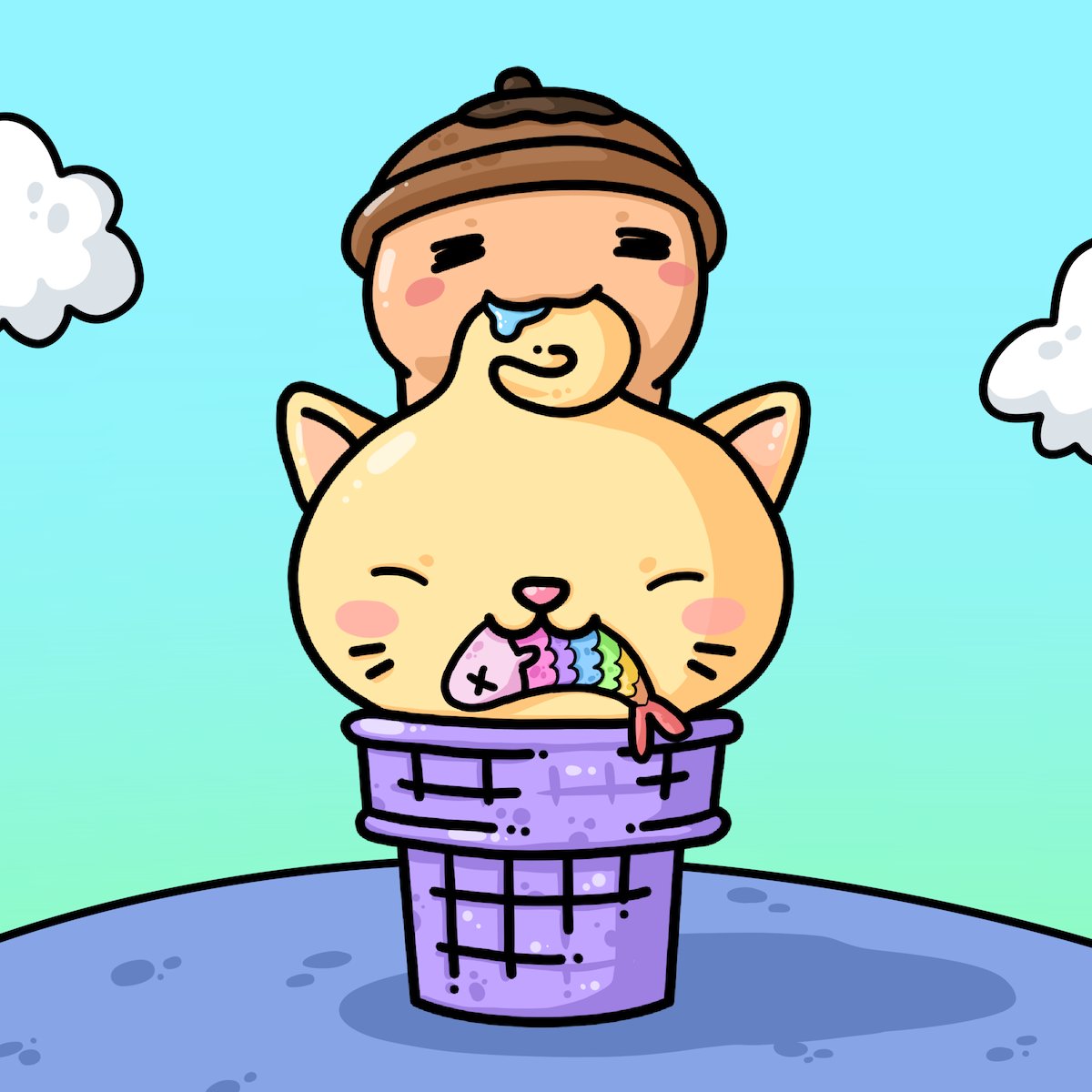 Ordinal_king's tweet photo. I'll be giving away a second unrevealed Kitty Cone to one lucky person that comments on this post!!!! All you have to do is retweet, join the discord  https://t.co/Yhihj4Xbuw and tag 2 friends that NEED a Kitty Cone in their life! @kittycones  #NFTGiveaway  #NFTCommunity https://t.co/GV7KBEWjAZ