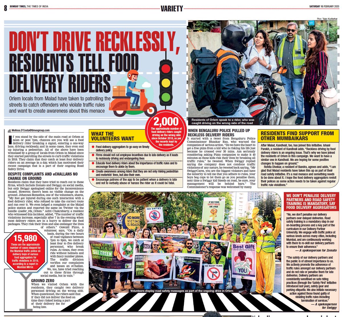 SaferRoadsSquad's tweet photo. @sanjayp_1 Appreciate records presented here. However, not happy with ur staff efforts. We can share locations which r vulnerable to traffic violations. U can literally fish them out at Orlem alone. In 1 hour volunteers held 15~20 violators. Ref JtCP / DCP 2018100606835860 dtd 06.10.2018 https://t.co/BxuU7Po3Gp