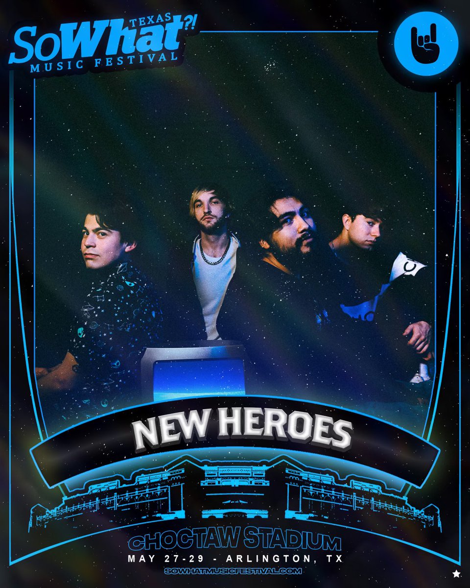 newheroesband's tweet photo. We’re excited to announce that we will be playing day 1 (may 27th) at @sowhatmusicfest !!! Huge thanks to @TSPR for having us. Dm for tickets 🎟 https://t.co/xhxGFmRlSh