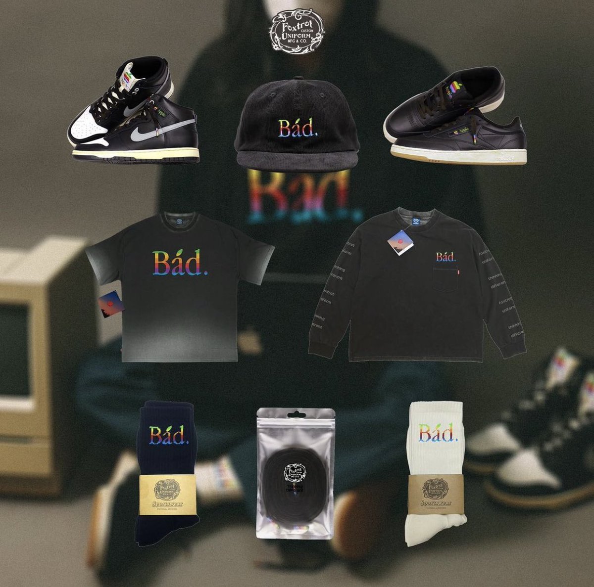 hoshichantv's tweet image. BAD 🍎Apple🌈 Collection
Fox Trot / Thinking Different 
・
ダンクVer.が、イマイチ ピンとこなかったので、CLUC C Ver.を逝きたいが、円安でいけん。。。。。
でも本家、TDでなくなるが思った以上に早かったからな〜。悩悩悩
・
Cap, T-Shirts, Socksのみかな〜☺️
#foxtrot #ThinkingDifferent