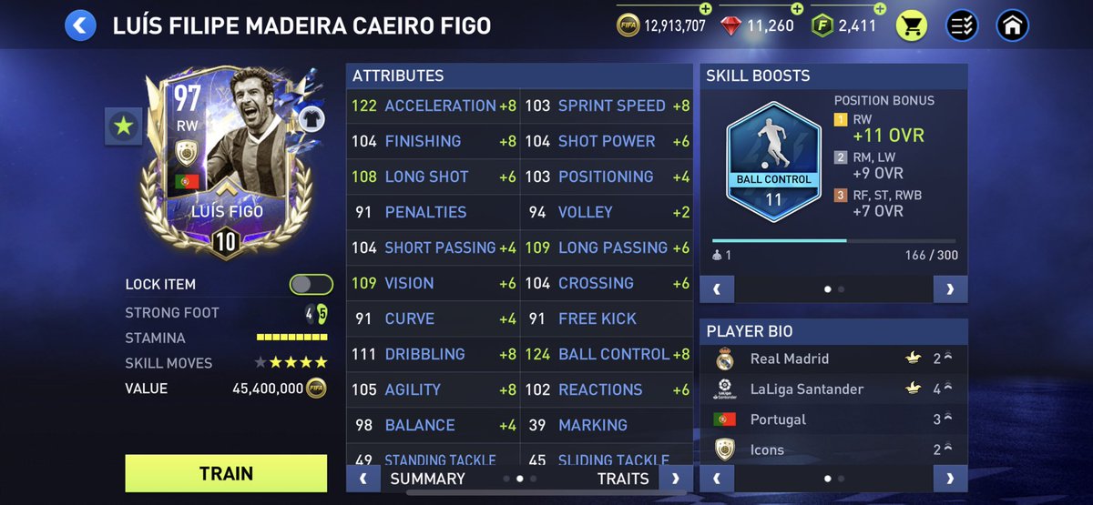 fctemal's tweet photo. @enezsarioglu @EAFIFAMOBILE My best card till now. FIGO https://t.co/QPermt65Pd