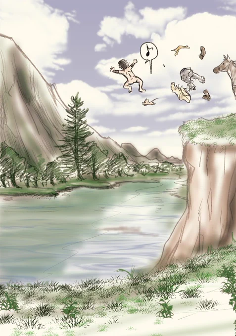 再び大陸の旅シリーズ?😄なかなか自然を描くのも難しいと痛感しまくりですが、こんな風に自由に自然を満喫できたら気持ちがいいだろうなという妄想を赴くままにラフしてます😆✨
さて。今日もまとまった創作時間が取れるだろうか😅
今日も一日よい日曜日を!🙌✨ https://t.co/bXE72qA3ru 