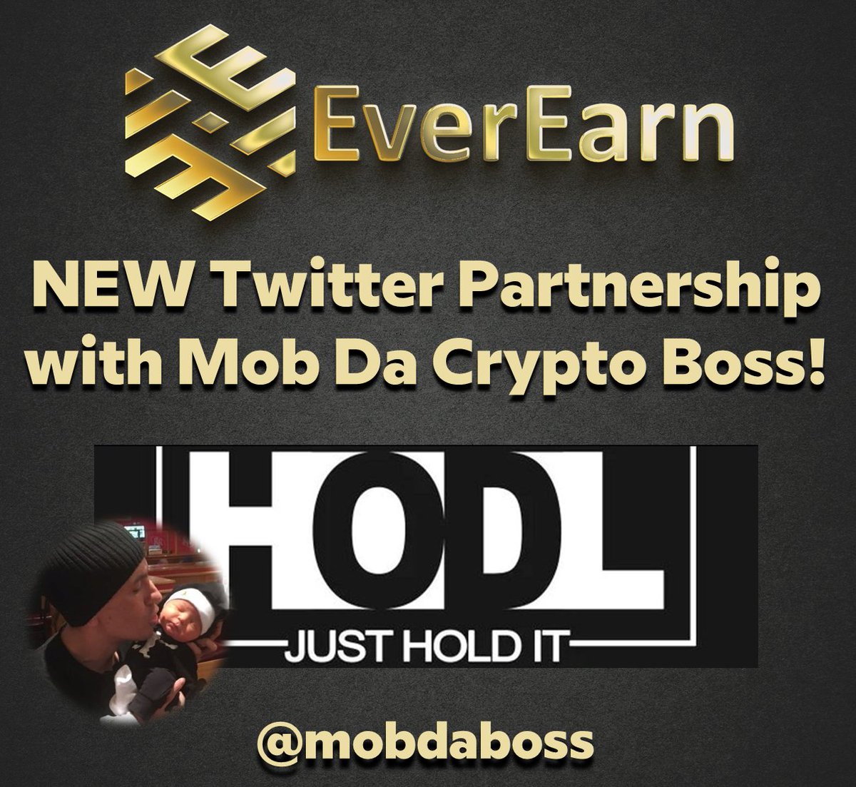 EarnFiCoin's tweet photo. EverEarn announces NEW Twitter partnership with 
@mobdaboss ahead of BUSD Staking Launch with up to 59.2% APY in BUSD! #EverEarnArmy #BUSD #cryptocurrencies #passiveinvesting #BSCGem #cryptocurrency @Rafikigems @JirkaSaFuCalls #NFT #Staking @phenom_elon @mobdaboss https://t.co/MT2HD2irlk