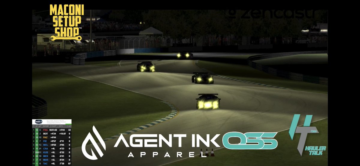 OvertonSpeedCo's tweet photo. We are down to the last hour! @kbjode1fan has held down P3 for his stint with a full lap over P4!
Shortly, @LeighROverton will anchor the last stint to bring home a podium!
| @AgentInk | #AgentInk | #AgentInkRacing | #OSSxAgentInk | @MaconiSetupShop | @HaulerTalk | @zencastr | https://t.co/BZuReZvQxt