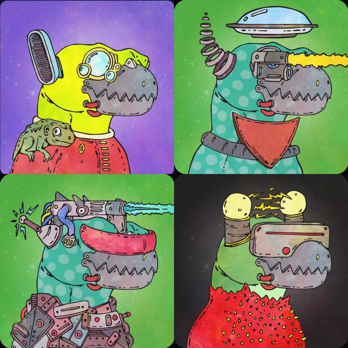 Here_4The_Tech's tweet photo. Lets dive into the fascinating art world of the @GalacticGeckoSG 

Day 1/14 of posting 4 gecks -currently listed- with 1 common trait (today AUGMENTED MOUTH)
that i don’t own but absolutely love 🤤

The depth &amp; richness of the Geckoverse is addicting

Accompany me, let me show u https://t.co/TaCZWUujgd