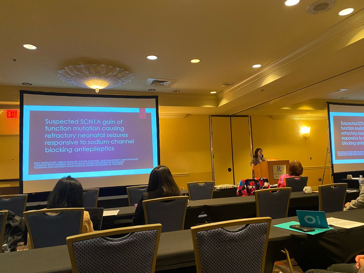 <a href="/KellyAngelleMD/">Kelly Angelle</a> presenting an unusual #SCN1A case! #SPNS2022