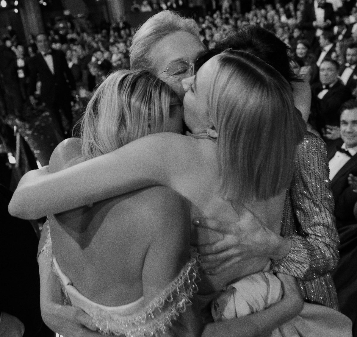 the 2018 best actress nominees hugging after losing the oscar