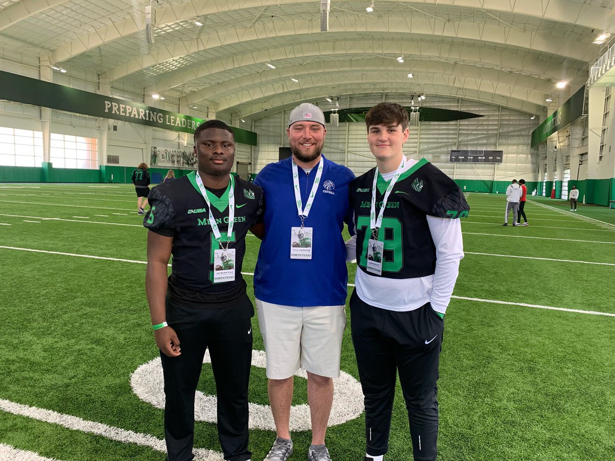 Had a great visit at UNT. Loved meeting the coaches and seeing the facilities <a href="/FlowersJeromy/">jeromy flowers</a> <a href="/76kharrison/">Coach Kyle Harrison</a> <a href="/PCobbs43/">Patrick Cobbs</a> <a href="/CoachAMayes/">Adrian Mayes</a> <a href="/MikeBloesch/">Mike Bloesch</a>