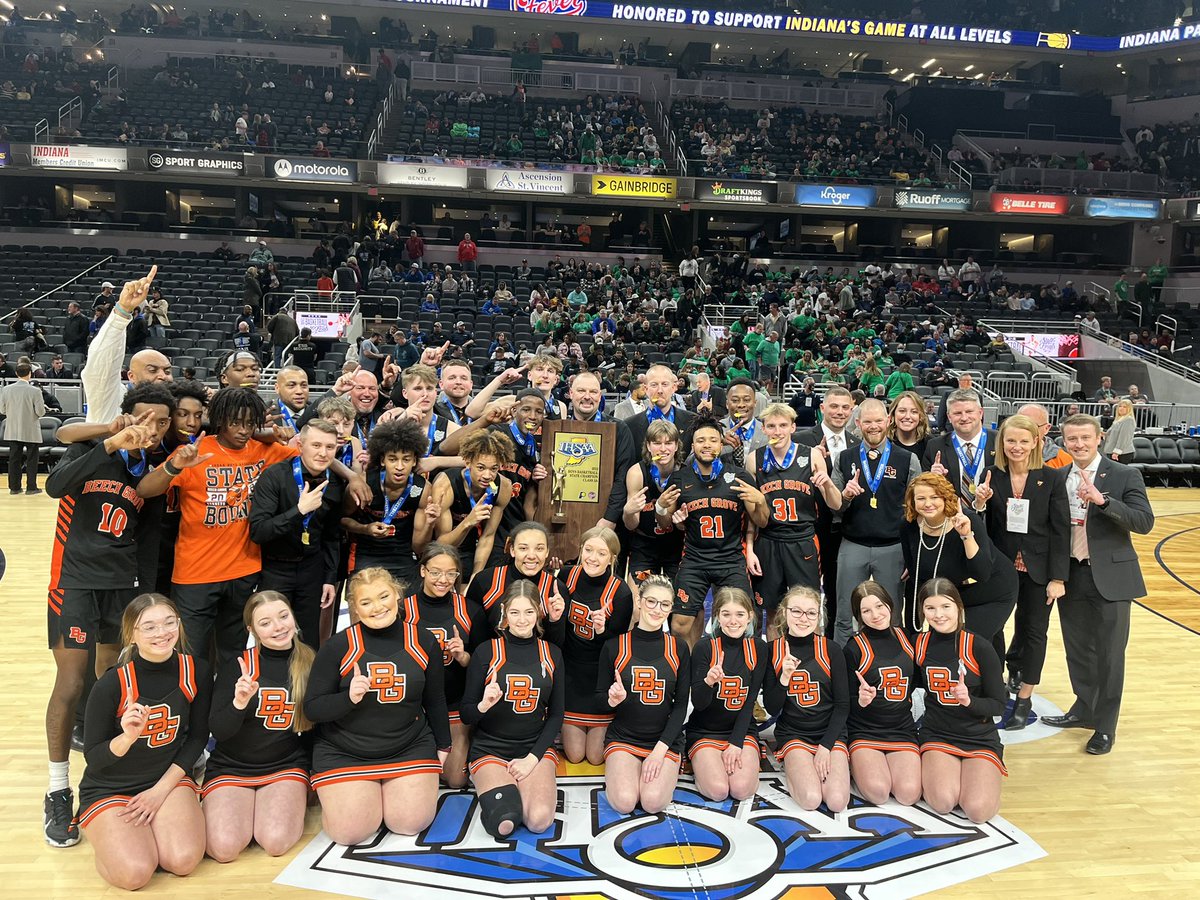 IHSAA1's tweet photo. The Hornets of Beech Grove are the 2022 Class 3A Basketball State Champions! This is their first state title in school history! 🏀🏆🥇
@TheHiveBGHS https://t.co/hKPyYG4QZ5