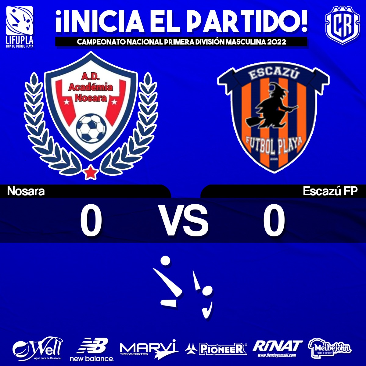 ¡INICIA EL PARTIDO! ⚽🔥

Nosara 0-0 Escazú FP

#PrensaLifupla #LigadeFutbolPlaya