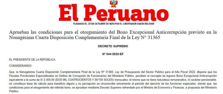 EdsonRomn1's tweet photo. Gobierno de #PedroCastillo aprueba Bono de 2,400 soles para fiscales, pero no devuelve el dinero a los aportantes a la #ONP y Observa ley del #Fonavi https://t.co/CXzTqmAIKs