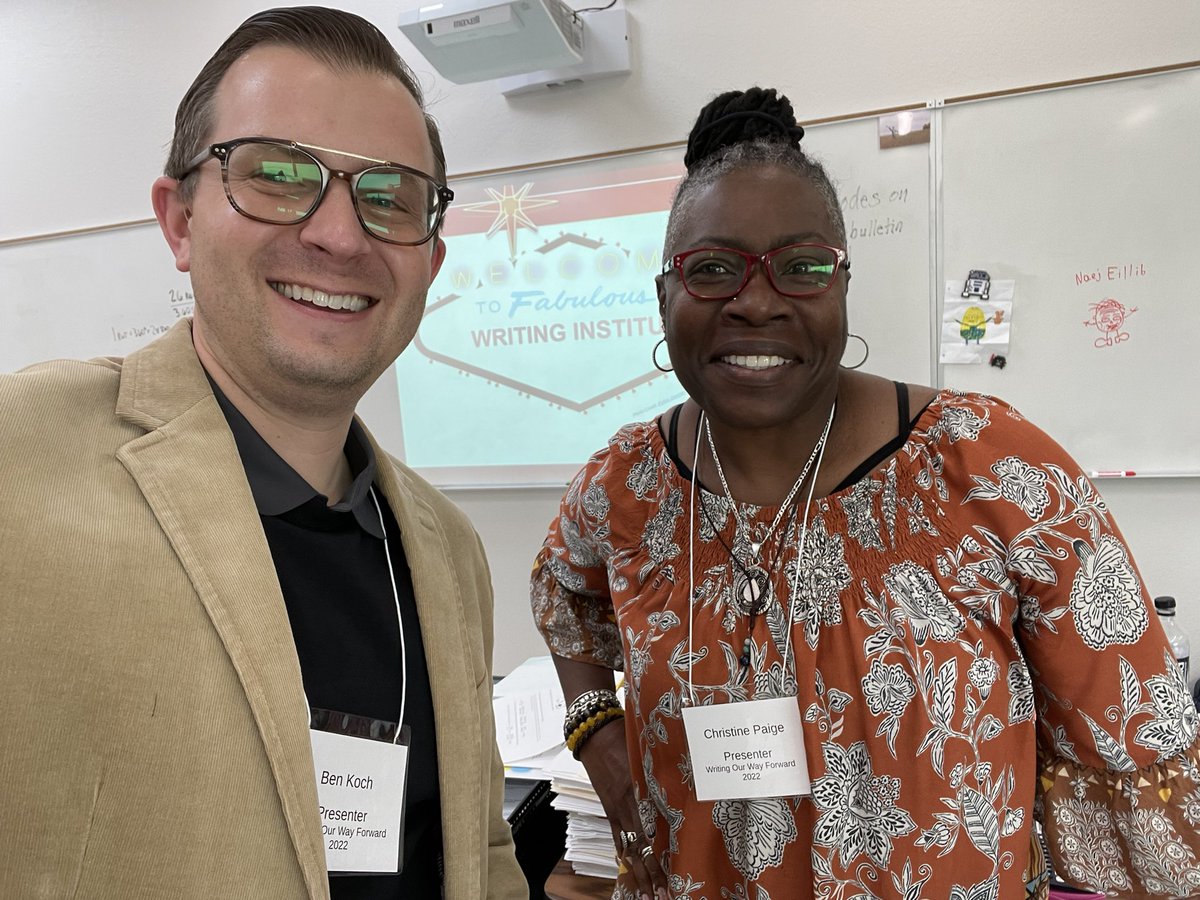 Had a wonderful afternoon sharing about the work of the <a href="/SNWPEducators/">SNWP</a> Writing Institute with Christine at the #WritingOurWayForward Writing Conference <a href="/SNRPDP/">Southern Nevada RPDP</a>