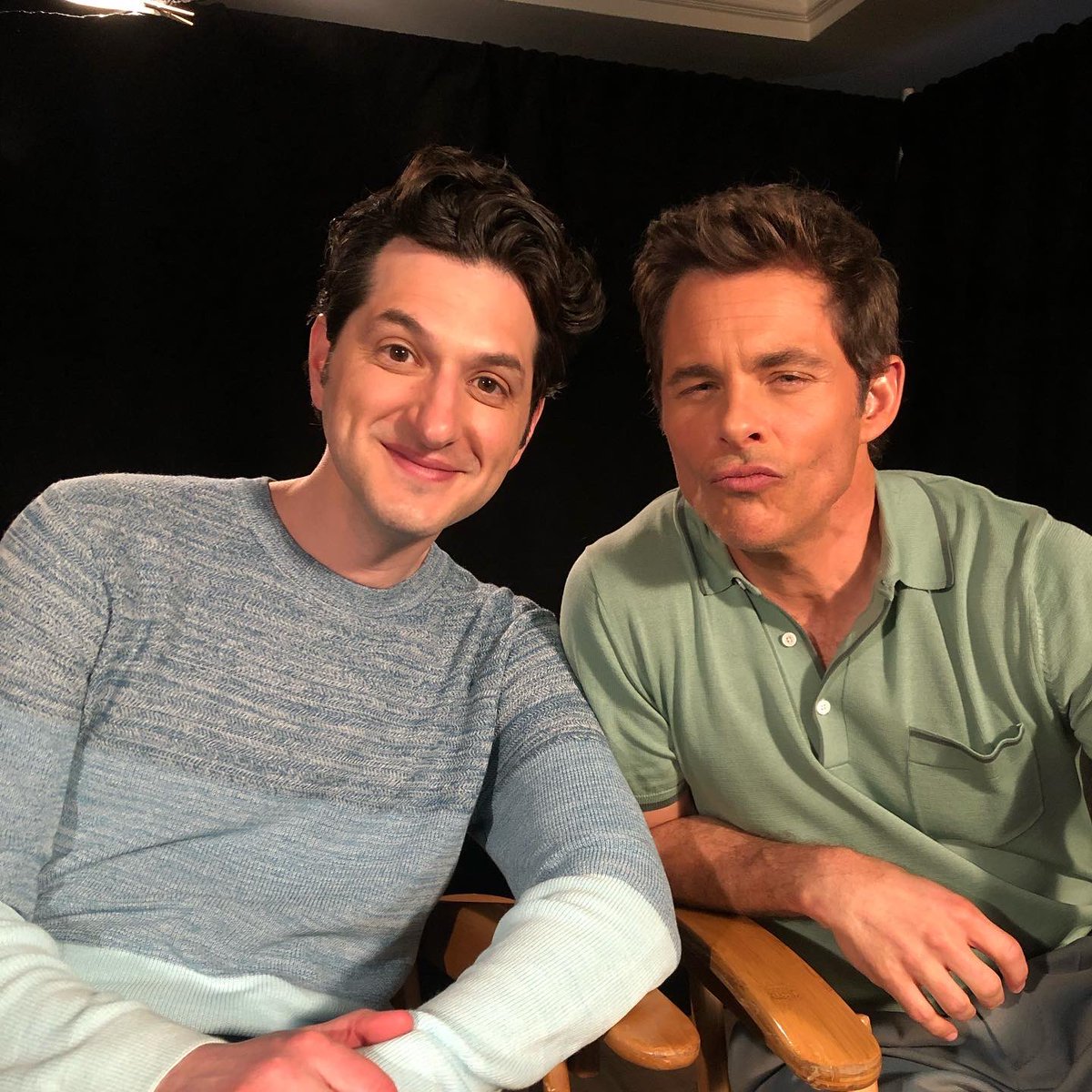 rejectedjokes's tweet photo. Sonic International press day 1 in the books. James and I dressed in the colors of the ocean and there were bits a plenty. We are getting real close to premiere day!  #SonicMovie2 https://t.co/Xpc2ibreHW