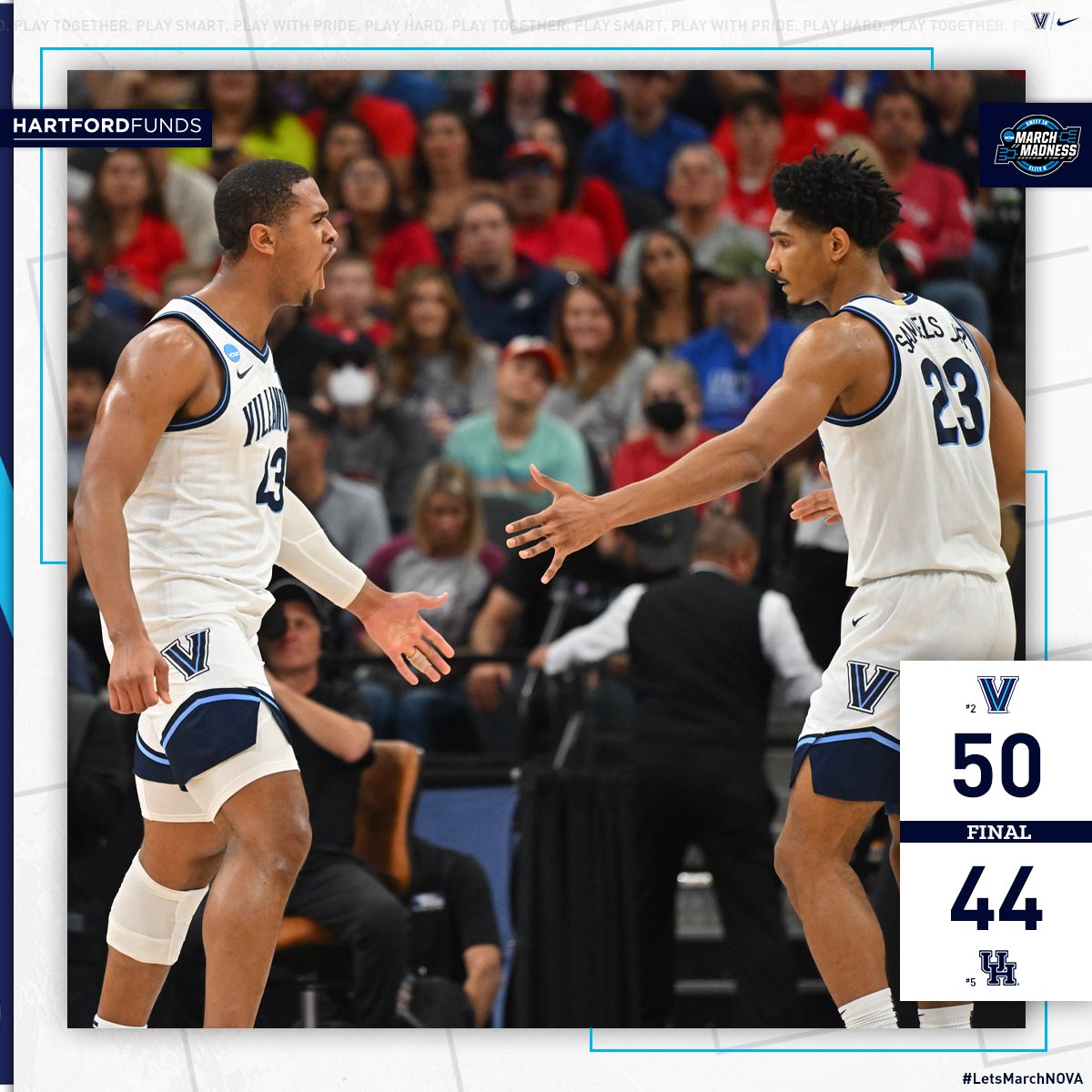 ‘Cats WIN 🔵⚪️ - FINAL FOUR Bound!

 #LetsMarchNova #GoNova
