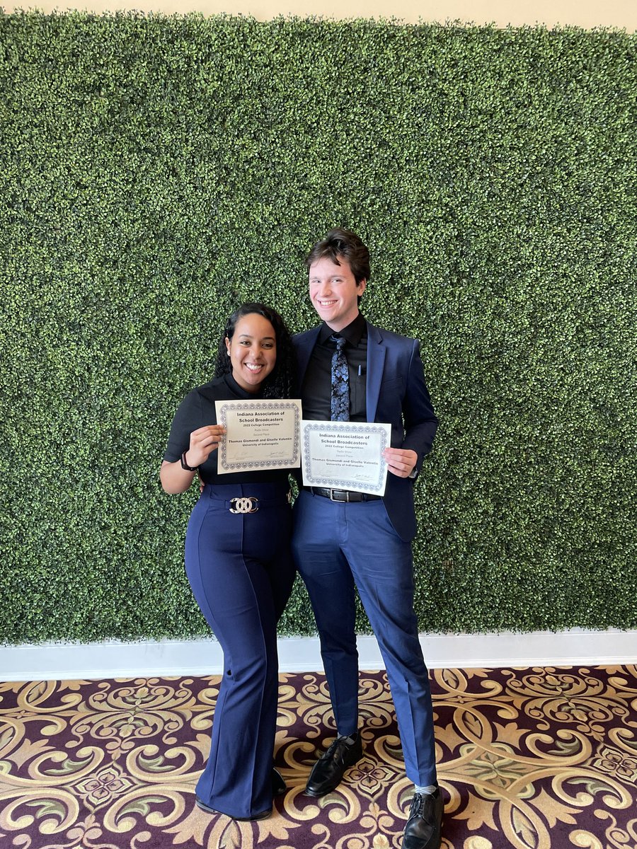 UIndyRadio's tweet photo. Huge congratulations to Just a Little Clueless for winning 2nd place for Radio Talk Show and @millennium_mix winning 2nd place for Best Radio Show at the IASB Ceremony! 🏆

We are so proud of you guys! 🌟👏 https://t.co/N0mCb97uAs