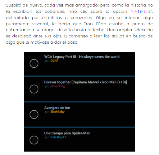 DynastyMarvel's tweet photo. Este y otras aventuras pueden encontrarla en nuestro foro de rol. ¡Únanse a @DynastyMarvel !

#MarvelRP #kamalakhan #TonyStark #IronMan #Avengers #Avengersonice #fanfic https://t.co/qzoOhqTQSo