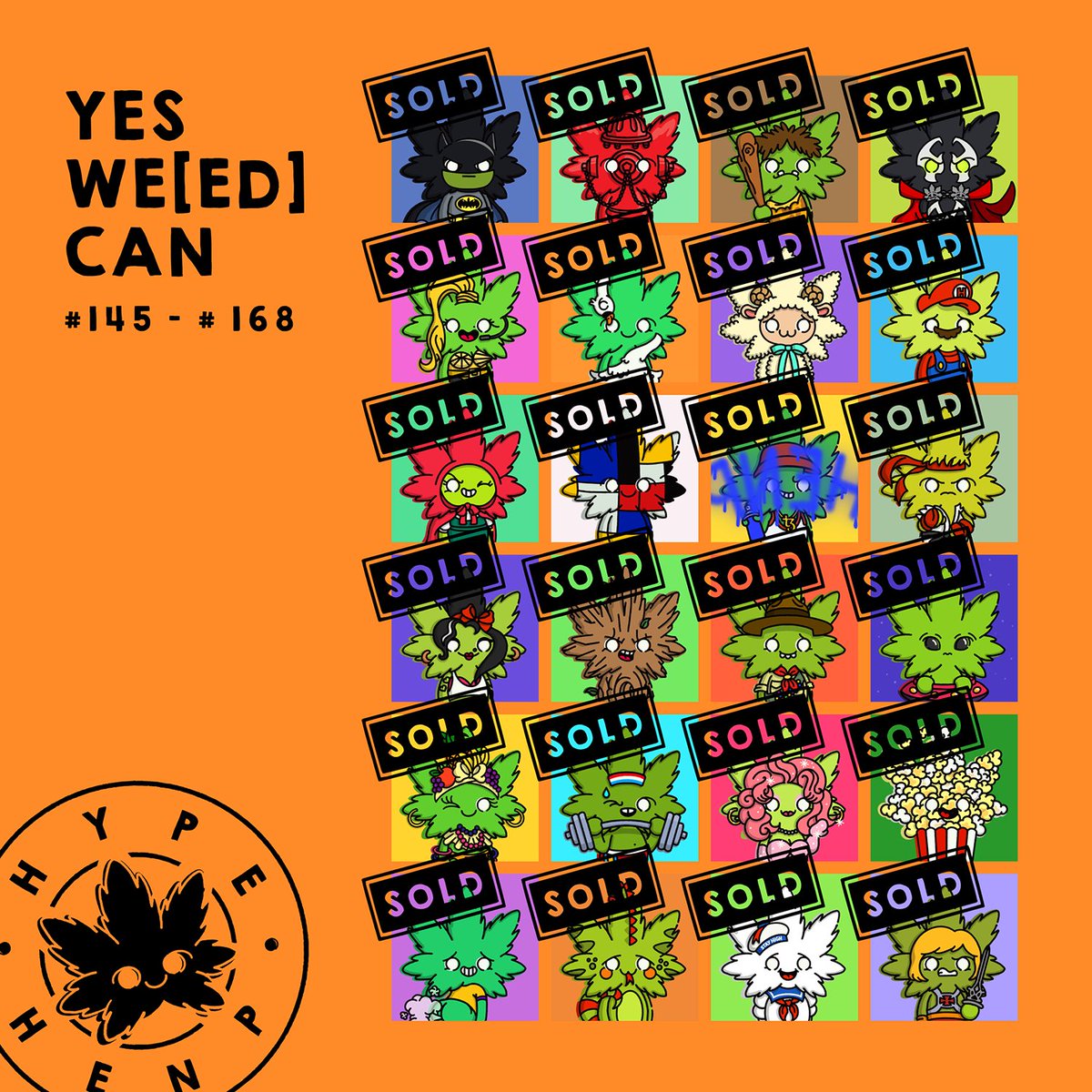 This edition is SOLD OUT!!!!
I'm still shocked with how fast HENps were collected, it was a matter of seconds.

A HUGE THANK U to these amazing collectors and all the support from everybody with your RT, likes and messages! 💚