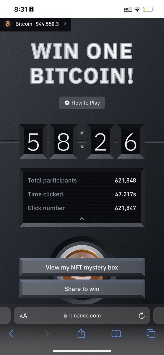 siegfp's tweet photo. Click number: 621,847
#BitcoinButton #Binance https://t.co/J0koXAOb2F