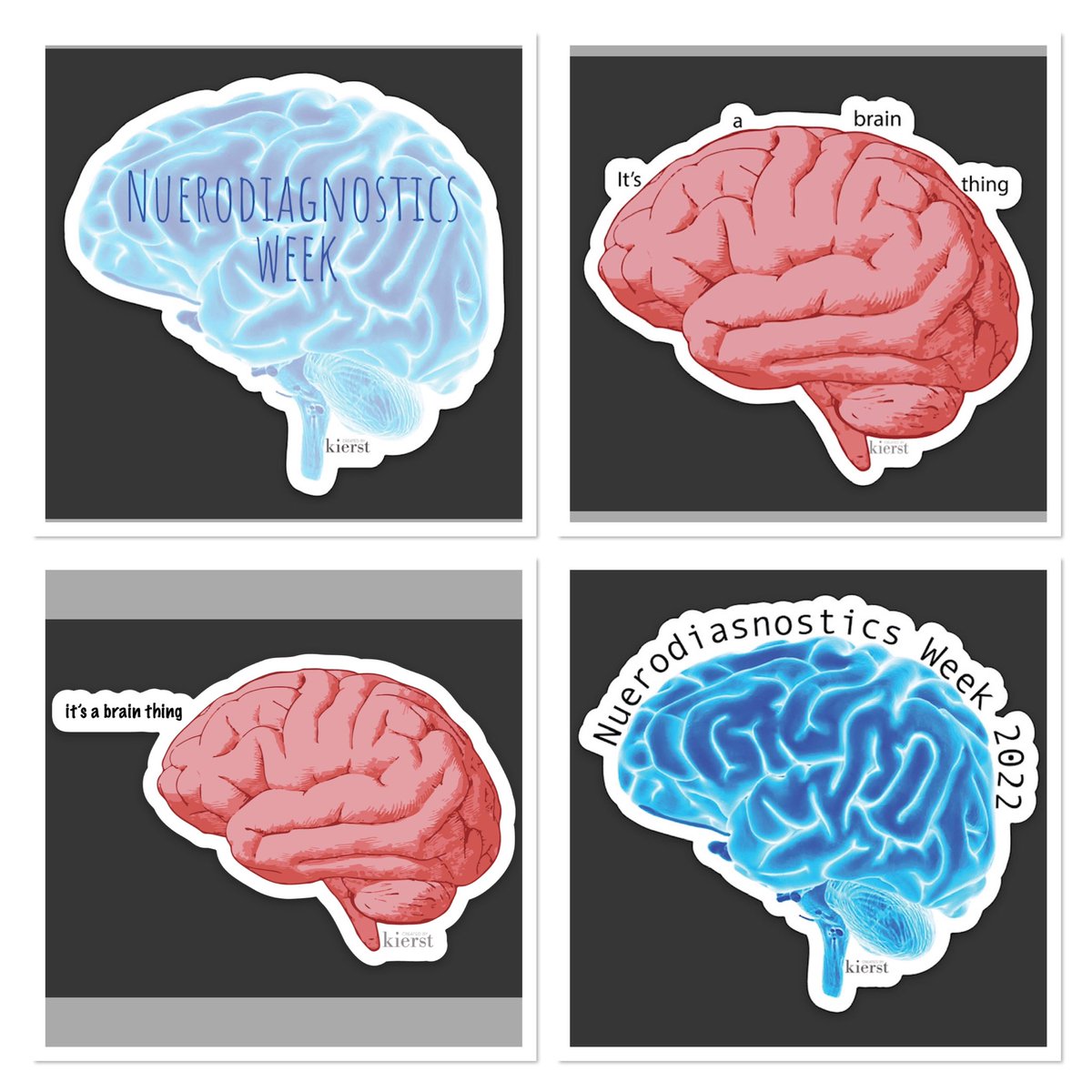 saraREEGT's tweet photo. Preparing and shopping for Neurodiagnostic Week April 17-23. Thoughts on these magnet & sticker designsโฆ @createdbykierst #Neurodiagnostics #EEG #EEGTech #neuroscience #Neurosurgery #Neurology #neurodiagnostictech https://t.co/00AekwVjZ9