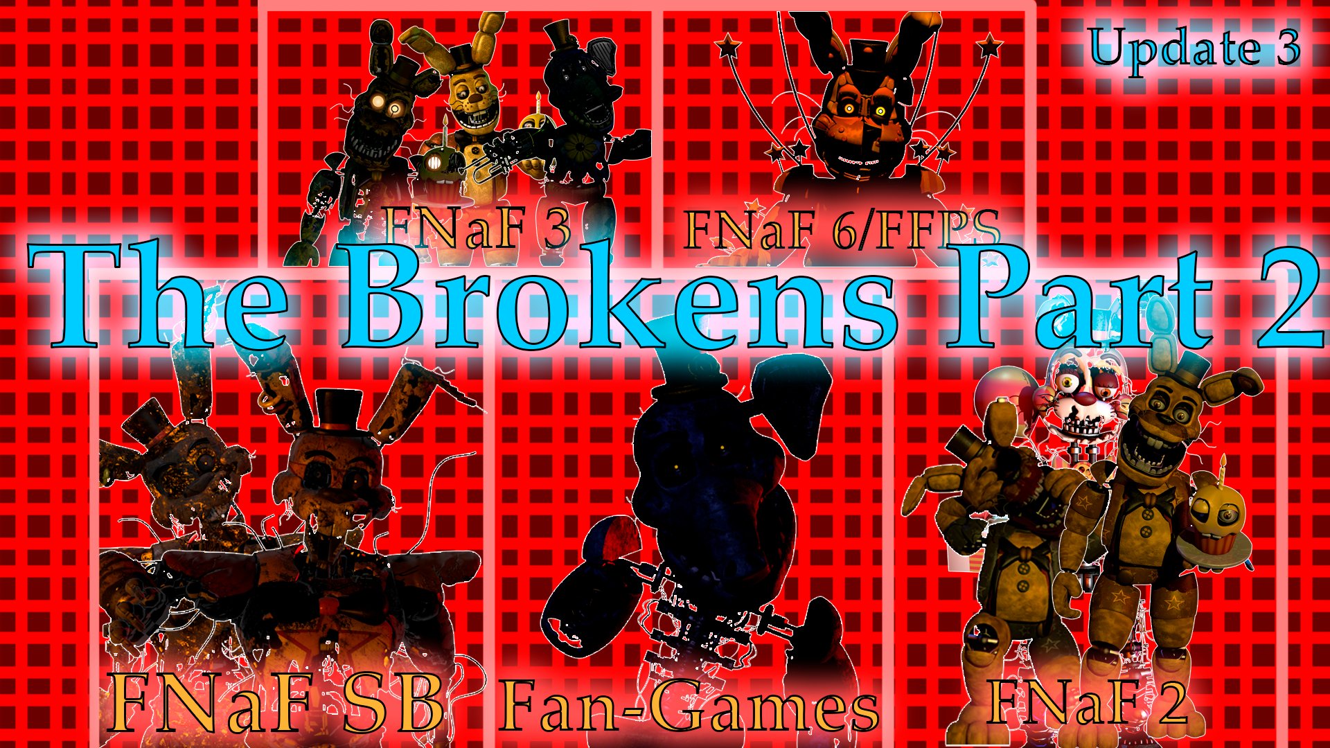 Emulator on X: The brokens fanart by @2_gamer09 #FNAF #OC #model  #render #Animatronic #fnaf  / X