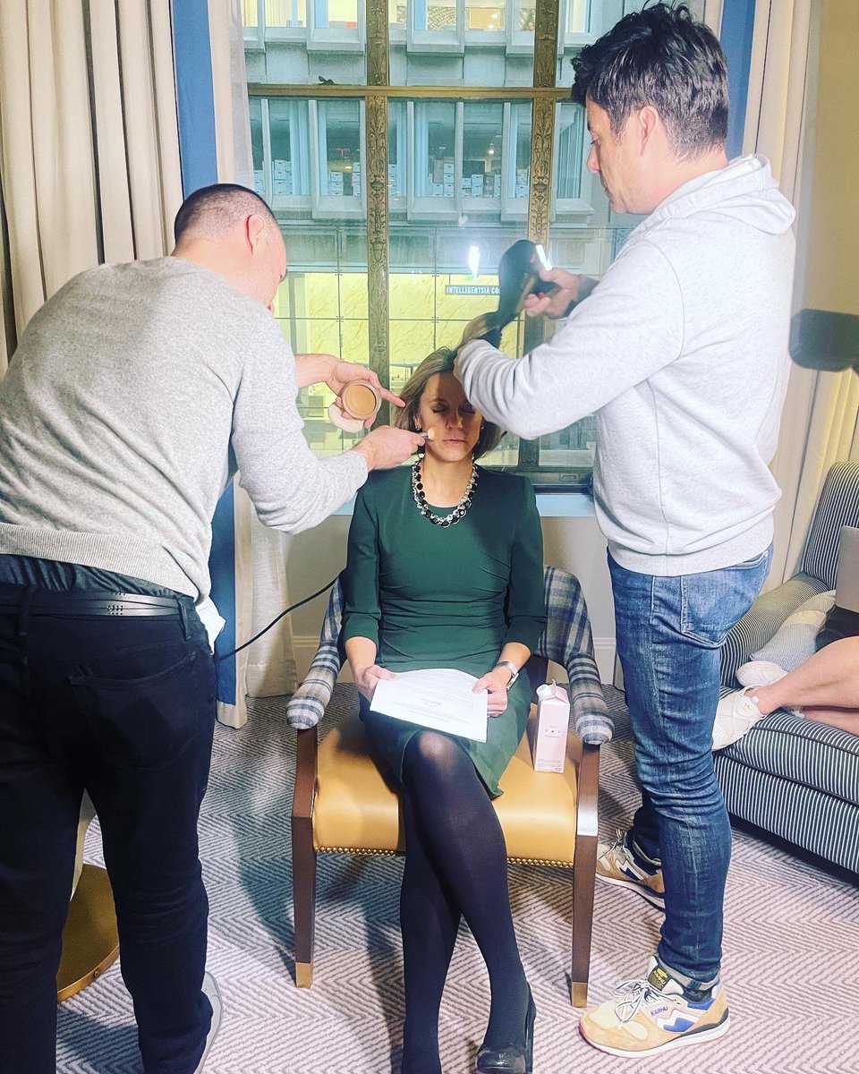 Getting ready for my video shoot to discuss the newly FDA approved laser AviClear. Thanks to hair and make up by Patrick and Aiden and the folks at <a href="/Cutera/">Cutera</a>. #AAD2022