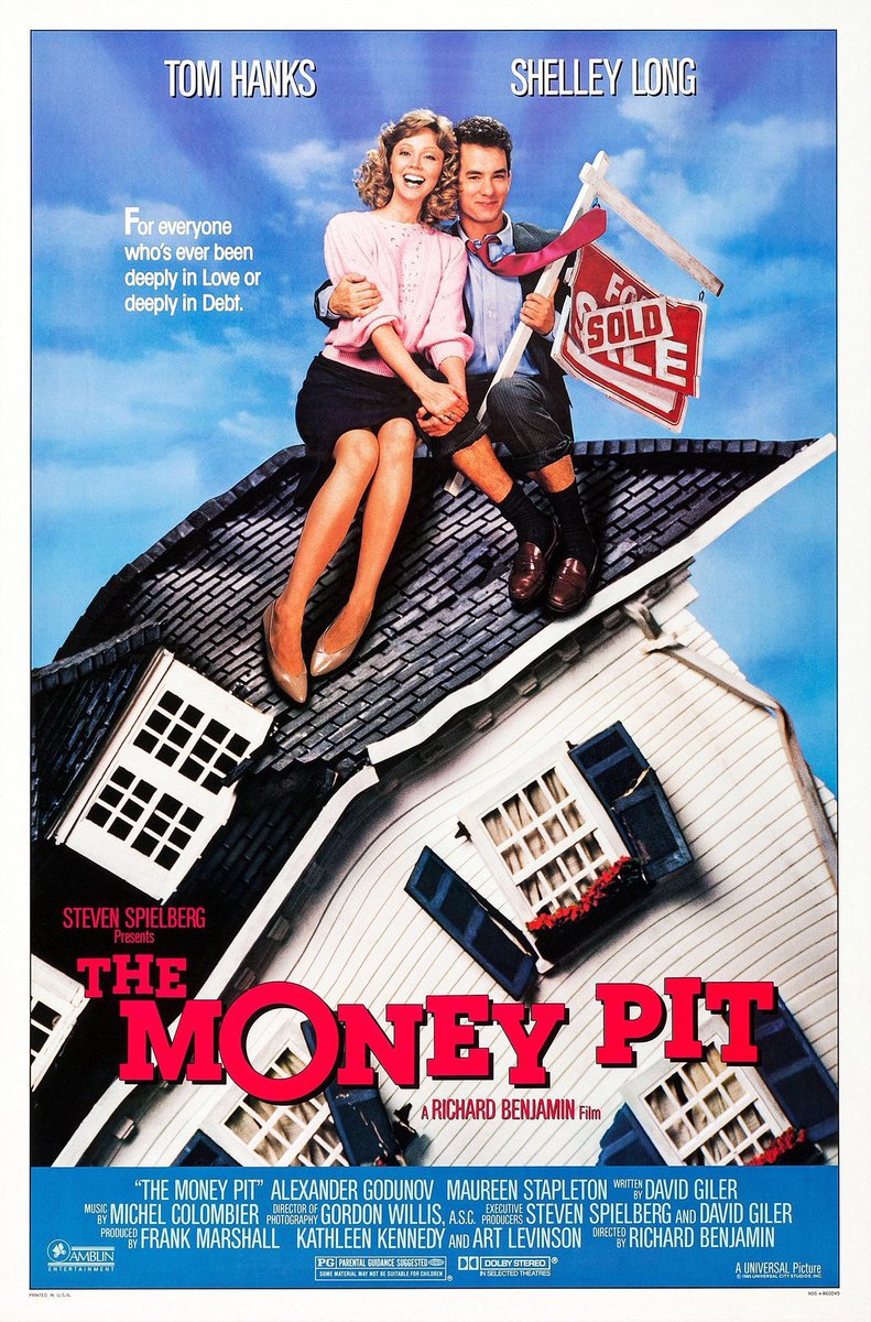 🎬MOVIE HISTORY: 36 years ago today, March 26, 1986, the movie 'The Money Pit' opened in theaters!

#TomHanks #ShelleyLong #AlexanderGodunov #MaureenStapleton #JoeMantegna #PhilipBosco #FrankieFaison #JoshMostel #YakovSmirnoff #CarmineCaridi #BrianBacker #MiaDillon