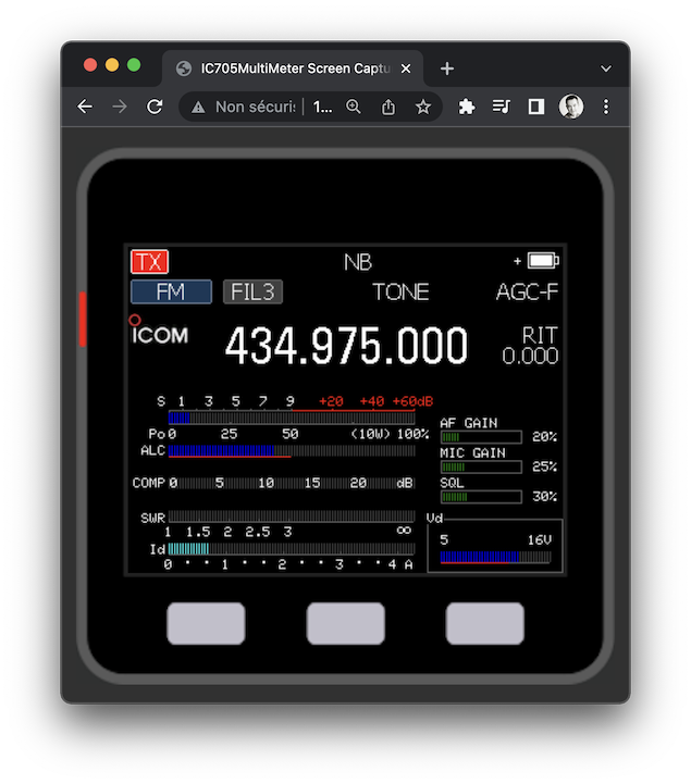 f4hwn's tweet photo. Breaking News 🤗 IC705MultiMeter very first release is out ! Please, try it and give me feedback 🤔 As usual, it's Open Source under MIT Licence. Enjoy 😉 https://t.co/gBhqUyWuyo #hamradio #M5Stack (ping @maaberu_JE4SMQ @K3TripleR @KF2M) https://t.co/coxyhbNKVv