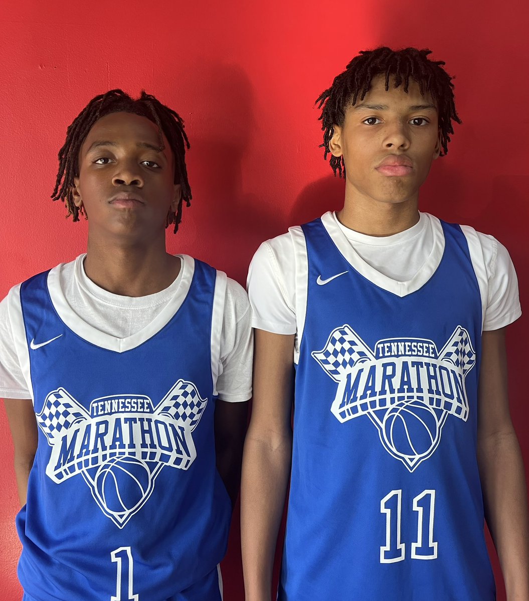 MarathonTN's tweet photo. MSYS - Franklin
Lexton Baskin &amp; Robert White Jr.
Class of 2027
Lexton continuously pushed the tempo and contributed 12 points, while RJ dominated the paint and scored from everywhere adding 14 points and a host of rebounds.
Marathon 47 - Chosen Ones 26 https://t.co/LXq9wZLD2t