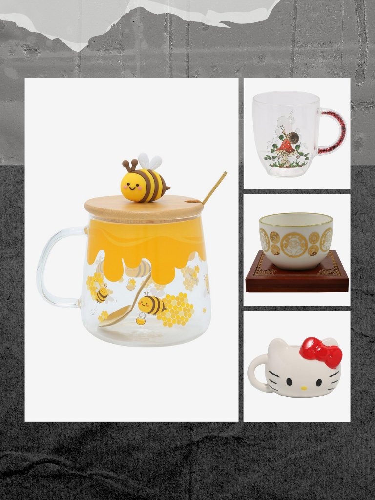 HotTopic's tweet photo. Haven't ya heard the buzz? Check out mugs on the site now: https://t.co/mL80OhgtH7 https://t.co/vcCRx6p4qG